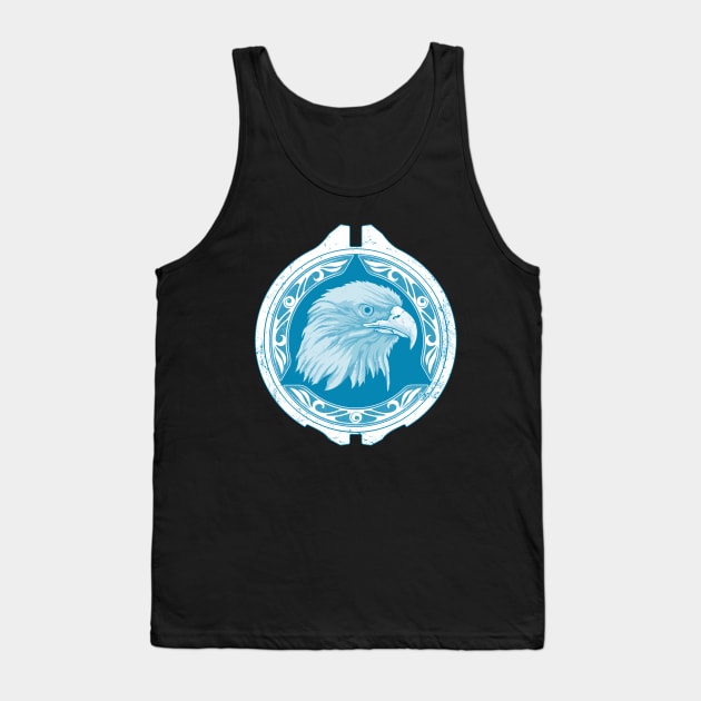 Golden Eagle Shield Tank Top by NicGrayTees